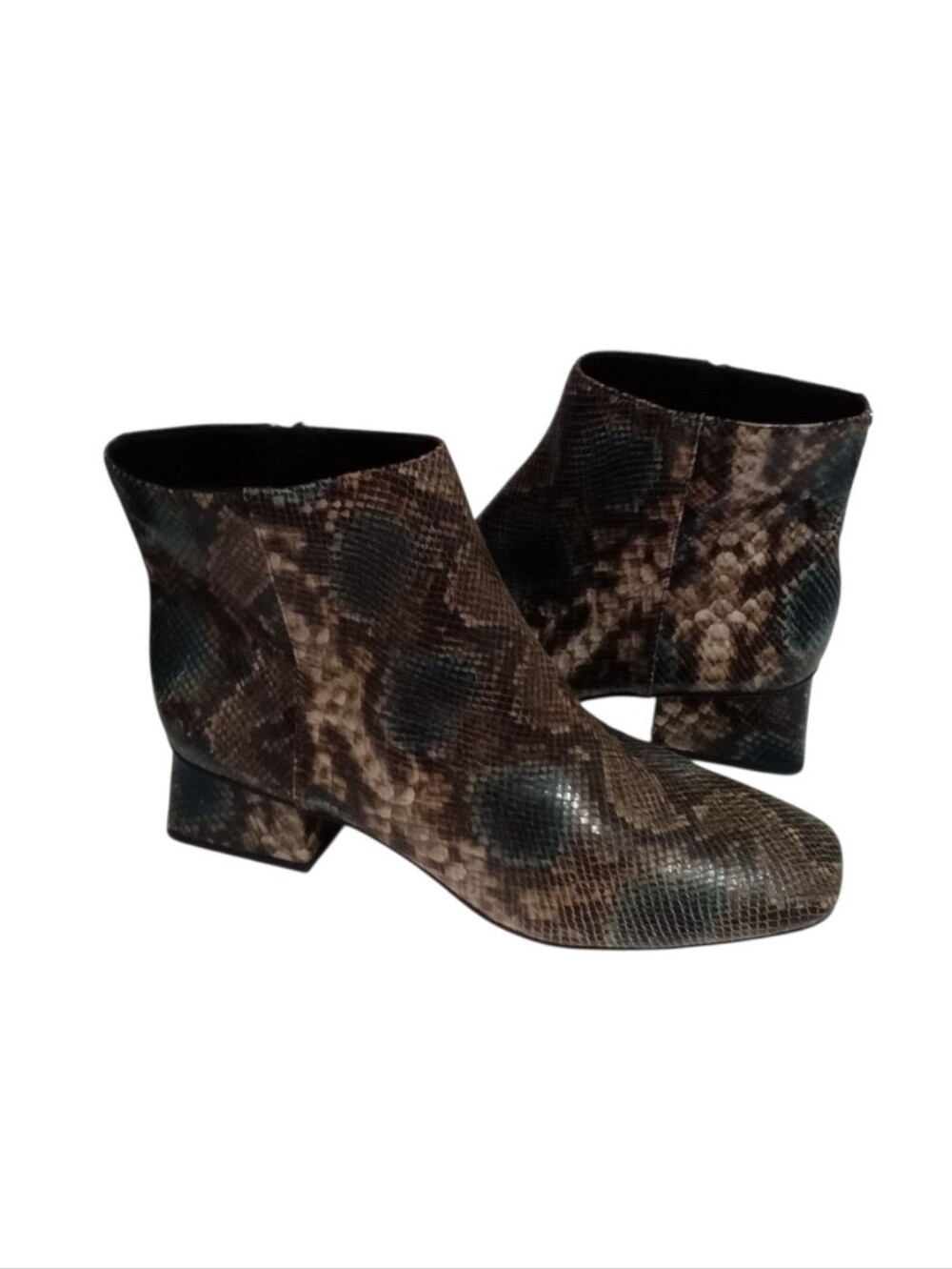 Circus by Sam Edelman Daysi Blue Snake Multicolor Ankle Booties Women's  12